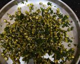 A picture of step 2 of Mint Moong bean sprouts Salad.