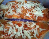 Foto langkah ke 5 dari resep Pizza Roti Tawar Home Made Tanpa Oven Cuma Pakai Teflon 😍.