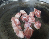 Foto del paso 1 de la receta: Paella de espinacas, garbanzos y costillas