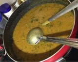 A picture of step 11 of Sindhi Style: 'Lal Math' or 'Lal Saag Dal'.