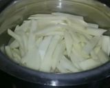 A picture of step 1 of French fries.