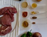 A picture of step 1 of Lamb Kebab.