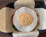 A picture of step 5 of Giant stuffed vegan tortillas.
