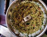 A picture of step 3 of Chana dal sundal.