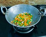 A picture of step 2 of Schezwan Fried Rice.