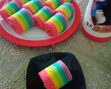 Foto langkah ke 10 dari resep Rainbow roll mini.