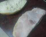 Foto del paso 1 de la receta: Bocadillo de pata asada, queso tierno y tomate