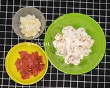 Foto langkah ke 3 dari resep Fusilli Carbonara Mushroom.
