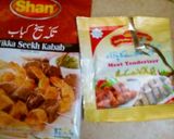 A picture of step 1 of Seekh kabab karhai.