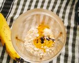A picture of step 2 of VEGAN Bluberry Smoothie Glass /Bowl / post workout meal/ Best Recipe to stay young.