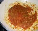 A picture of step 5 of Bhindi masala karahi.