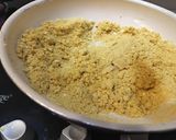 A picture of step 1 of Besan modak.
