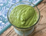 A picture of step 3 of Super-green smoothie - vegan.