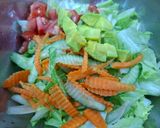 Hình bước làm 4 của món Salad Lườn Ngỗng Hun Khói