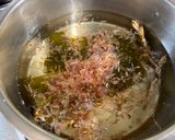 A picture of step 1 of Pork and Vegetable Miso Soup.