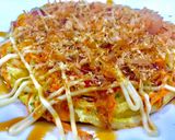 Hình bước làm 9 của món Bánh xèo Nhật Bản