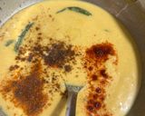 A picture of step 1 of Kadhi pakoda with Rice.