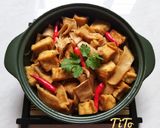 Hình bước làm 2 của món Măng khô kho đậu hũ
