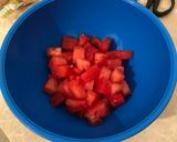 A picture of step 2 of Watermelon and feta salad.