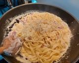 Pas rețetă Paste cu sos alb (carbonara) mai simple 4 fotografie