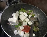 A picture of step 3 of Capsicum paneer sabzi.