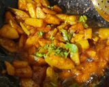 A picture of step 9 of Bihari Style Dry Parwal Aloo Masala.