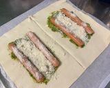 Une image de l'étape 5 de Feuilletés de knackis au pesto d'ail des ours, parmesan et pavot bleu.