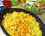 Hình bước làm 6 của món Nui Nơ Sốt Bò Cà Chua Bỏ Lò