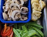 A picture of step 1 of Sauteed Veggies.