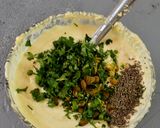A picture of step 4 of Dahi Bhalle.