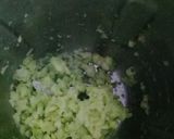 A picture of step 2 of Mango pulihora.