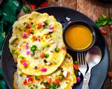 রাভা এণ্ড এগ ভেজিস চিলা (rava and egg veggies chilla recipe in Bengali) রেসিপির ধাপ 4 ছবি