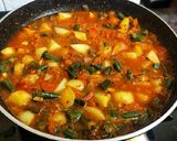 A picture of step 5 of Aloo Beans sabji.