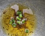 A picture of step 3 of Arbi Masala Fry.