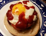 Foto del paso 10 de la receta Hamburguesa XXL rellena de queso, con tomate y huevo