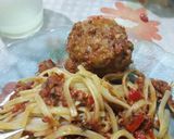 Foto del paso 3 de la receta: Spaghetti con salsa y albóndigas de ternera
