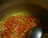 A picture of step 3 of Bhaji pakore or peas ki sabzi.