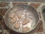 Bizcochitos materos rellenos con crema de cebada