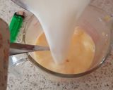 A picture of step 4 of My Banana Custard Cakes and fresh Cream. ❤.