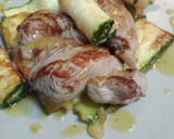 Foto del paso 4 de la receta: Solomillo falso de ternera con tempura de calabacín y vinagreta