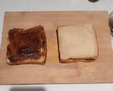 A picture of step 4 of Banana Nutella Caramelised Toast.