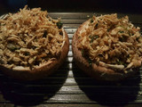 Champiñines portobello con pollo