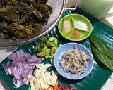 Foto langkah ke 1 dari resep 892.Lodeh Daun Singkong Pepaya.