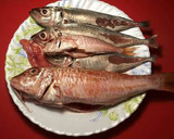 Foto del paso 1 de la receta: Cazuela de salmonetes con patatas en salsa de azafrán