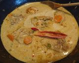 A picture of step 6 of Portuguese Chicken Curry.