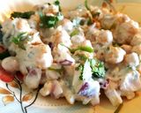 A picture of step 7 of Yogurt chickpea salad with herbs n spice 😊.