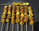Foto langkah ke 13 dari resep Sate Tempe Sayur Bumbu Kacang.