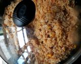A picture of step 7 of Jollof rice and Turkey.