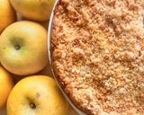 Φωτογραφία βήματος 10 της συνταγής Apple crumble cake 🍏 (χωρίς ξηρούς καρπούς)