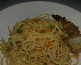 A picture of step 4 of Stir fry Spaghetti.